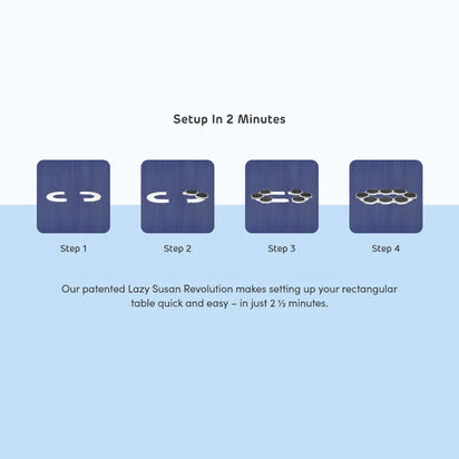 2/4/6/8-trays The Lazy Susan Revolution food Rotating tray turntable portable board non-slip dine-table dineware accessories