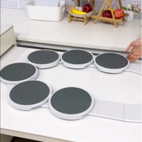 2/4/6/8-trays The Lazy Susan Revolution food Rotating tray turntable portable board non-slip dine-table dineware accessories