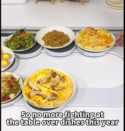 2/4/6/8-trays The Lazy Susan Revolution food Rotating tray turntable portable board non-slip dine-table dineware accessories