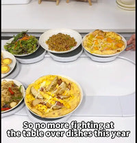 2/4/6/8-trays The Lazy Susan Revolution food Rotating tray turntable portable board non-slip dine-table dineware accessories