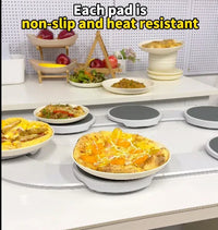 2/4/6/8-trays The Lazy Susan Revolution food Rotating tray turntable portable board non-slip dine-table dineware accessories