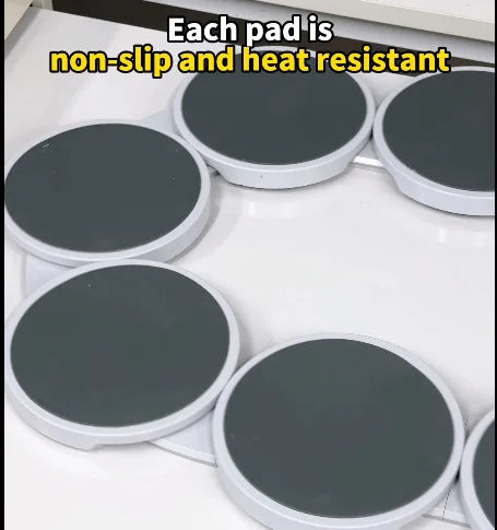 2/4/6/8-trays The Lazy Susan Revolution food Rotating tray turntable portable board non-slip dine-table dineware accessories