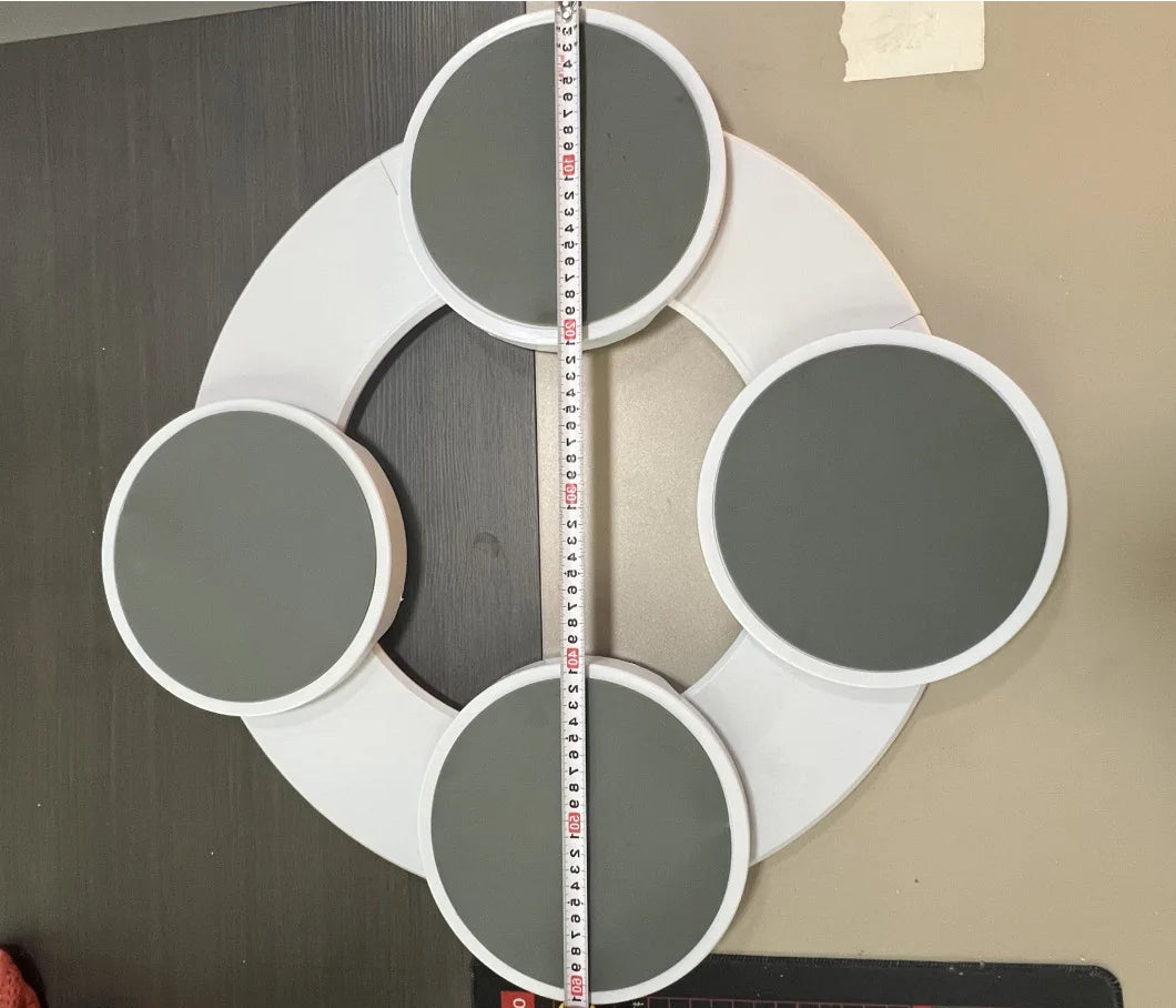 2/4/6/8-trays The Lazy Susan Revolution food Rotating tray turntable portable board non-slip dine-table dineware accessories